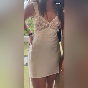 Princess Polly Elegant Lace and Satin Dress